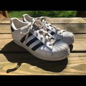 ADIDAS Superstar Foundation White and Black Shoes